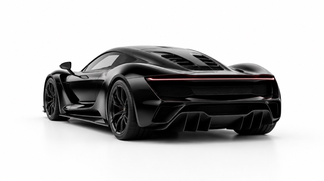 Black on white