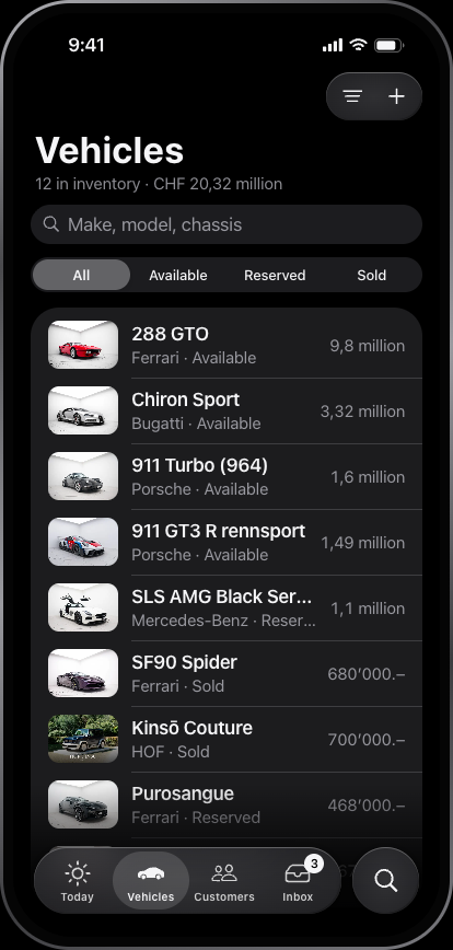 Vehicles, iPhone, dark