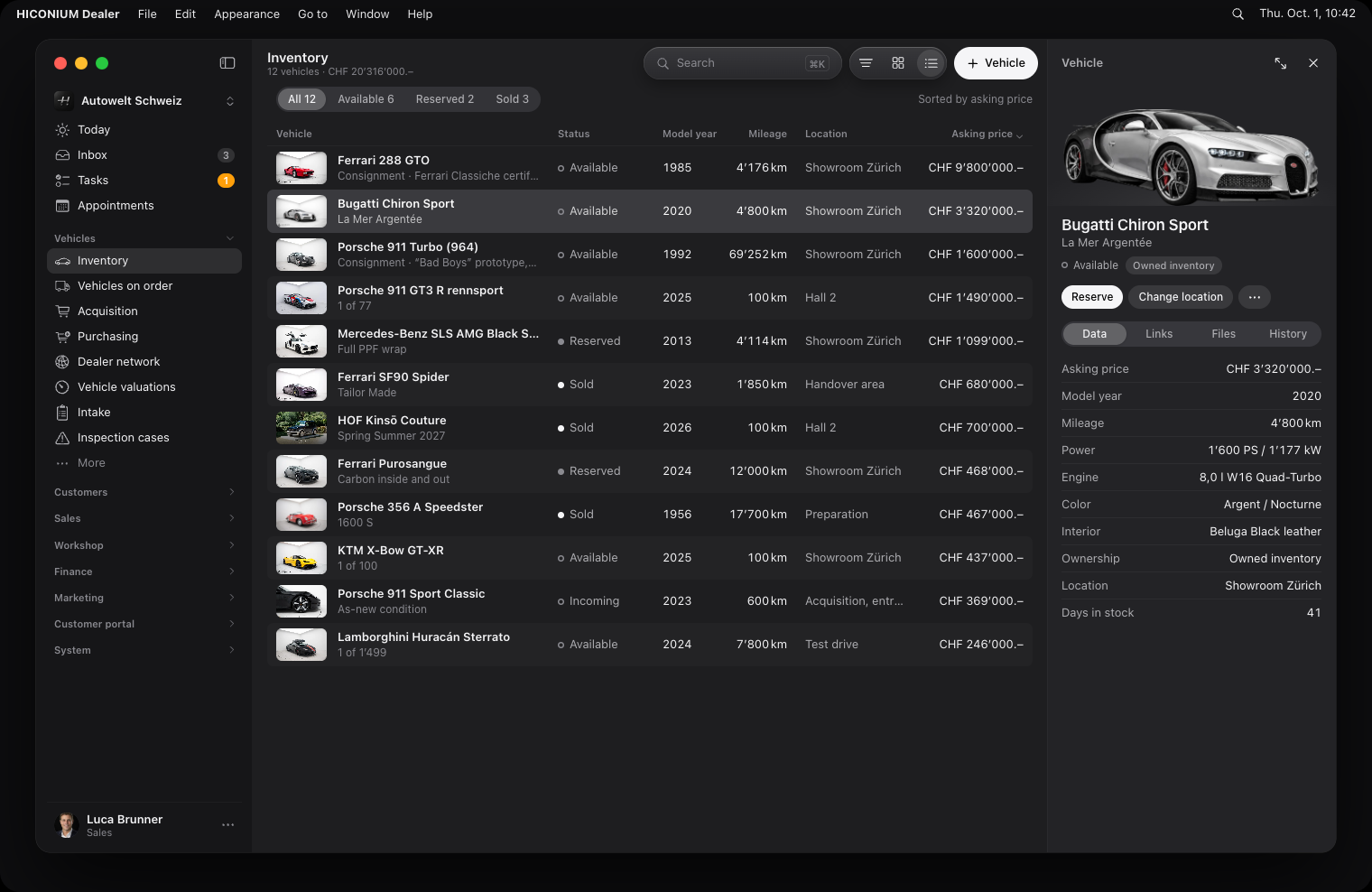 Vehicles, macOS, dark