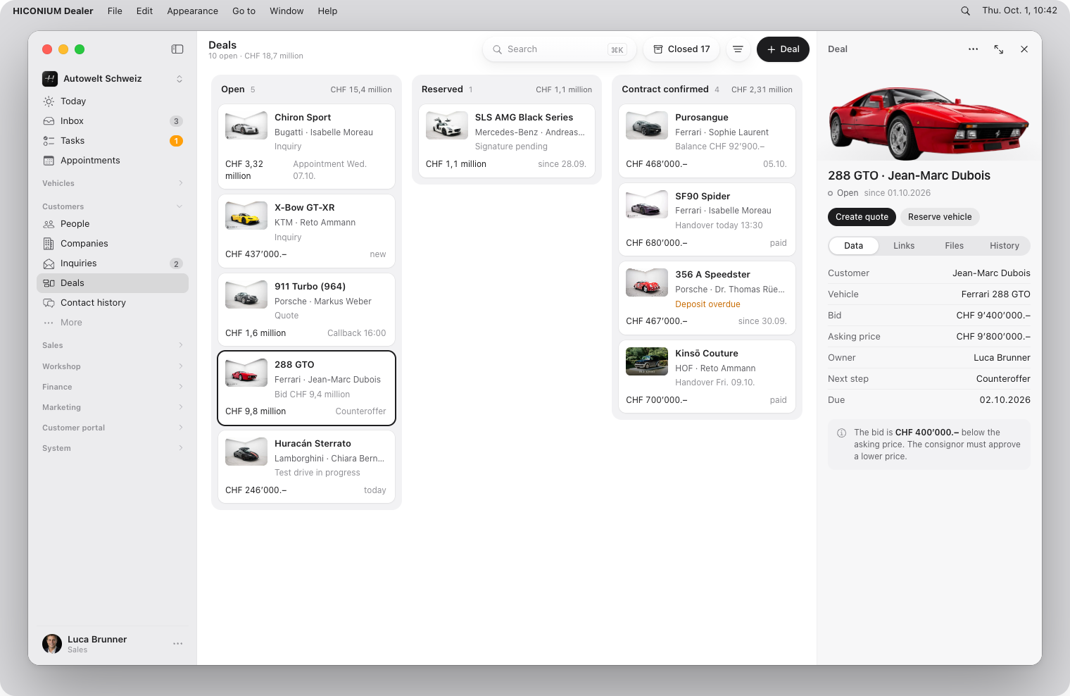 Deals, macOS, light