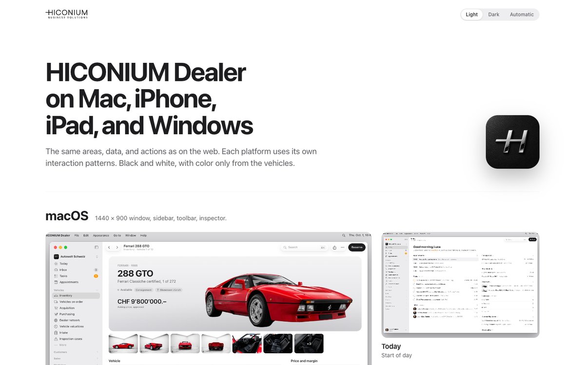Native views for Mac, iPhone, iPad, and Windows